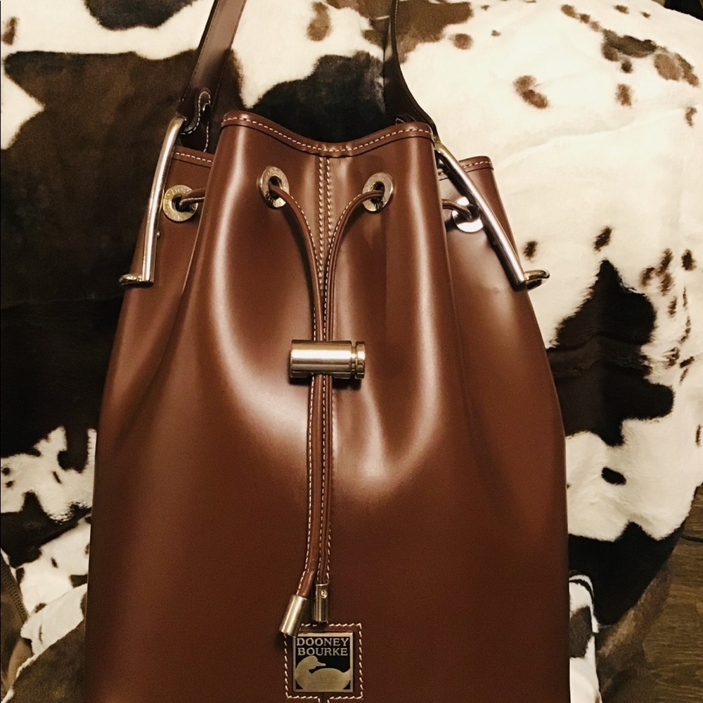Authentic Dooney & Bourke Drawstring Hobo Bag